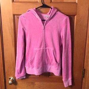 Juicy couture velour zip up